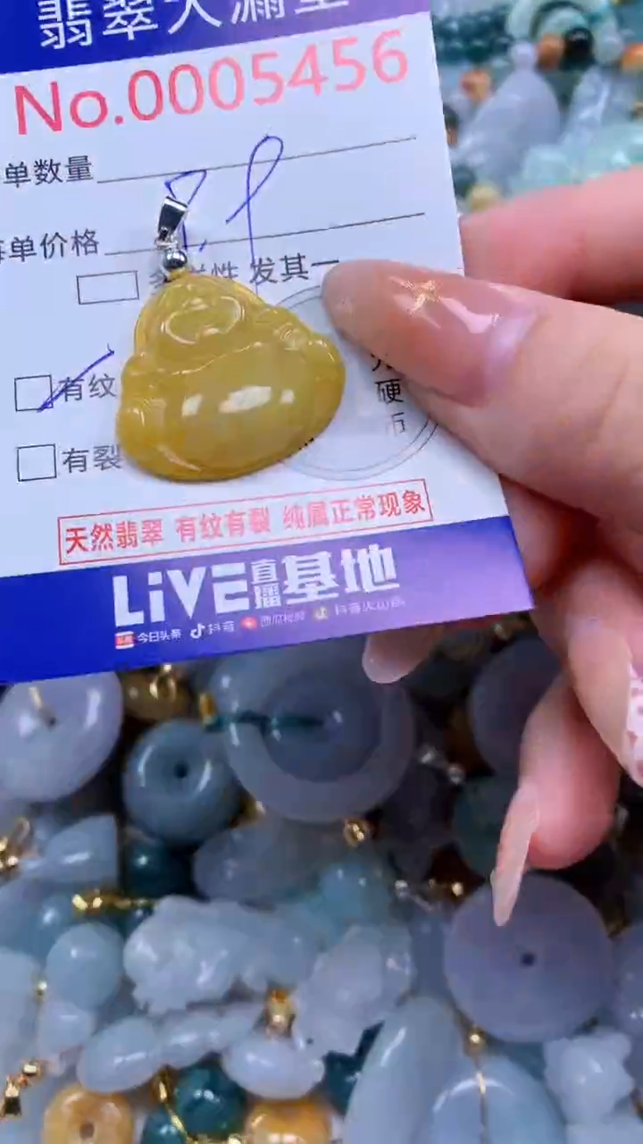 翡翠未镶嵌吊坠(不含链)5456