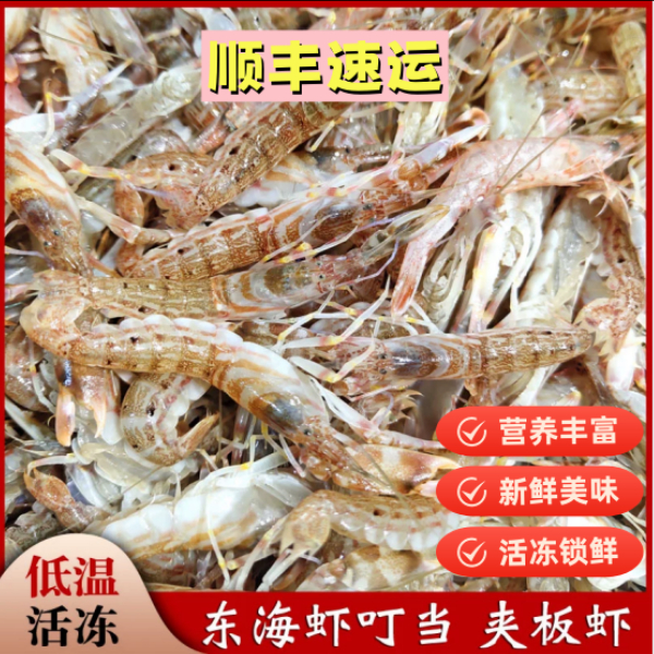 【船冻锁鲜】活冻叮当虾 嘎巴虾 生腌爆炒红烧都好吃 口味鲜美！