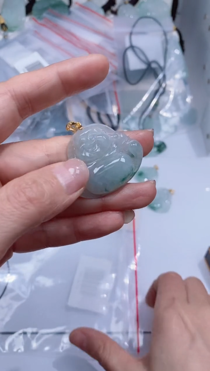 颈饰银S925镶嵌翡翠吊坠