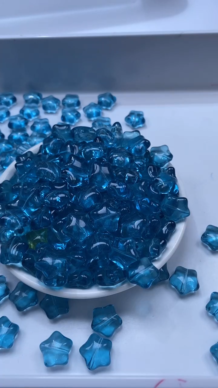 颈饰未镶嵌水晶X610-海蓝*宝胖星星15*8mm1颗