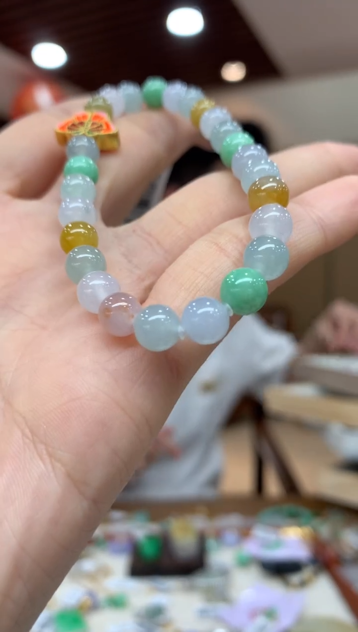 未镶嵌手串翡翠手串