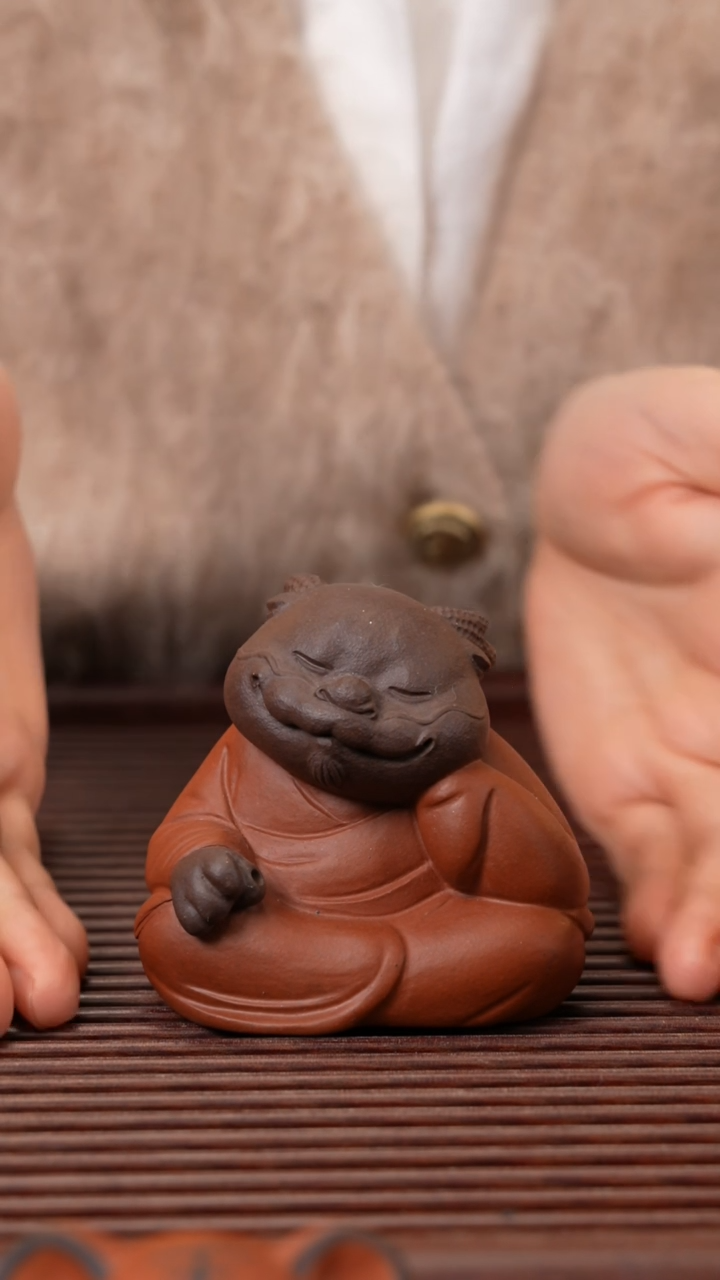 【闪购商品】紫砂茶宠钓鱼小龙