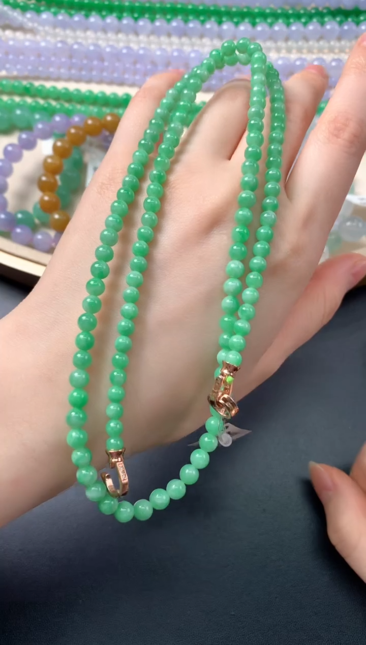 翡翠未镶嵌项链C328|3980    