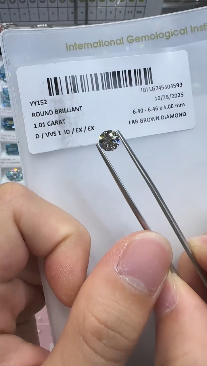 裸石实验室培育钻石1.01