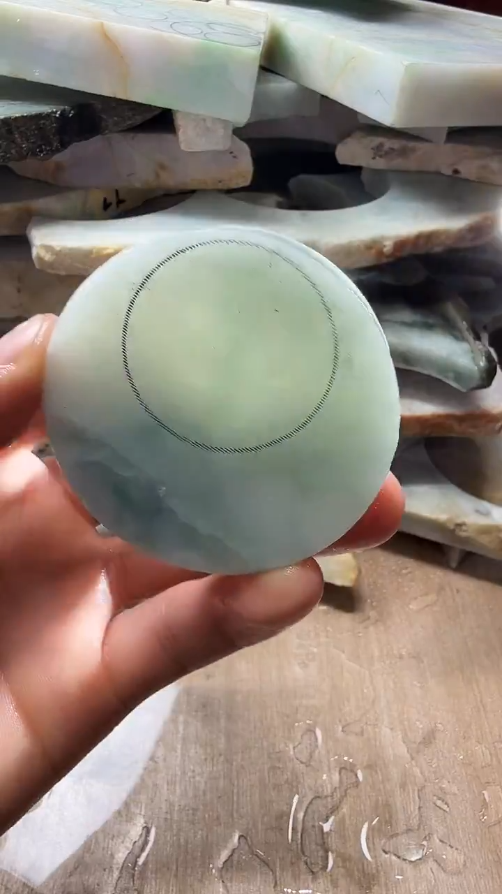 裸石翡翠天然翡翠A货花641