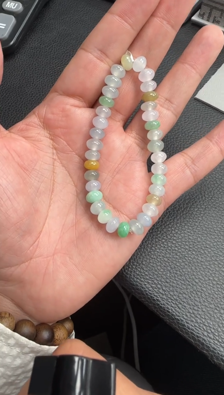 颈饰未镶嵌翡翠算盘珠卡8