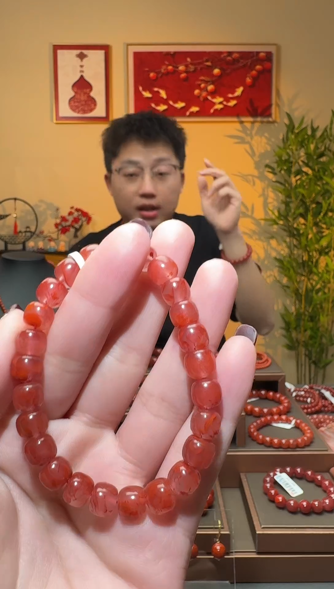 【闪购商品】南红玛瑙手串未镶嵌一条约8mm 多样性发货