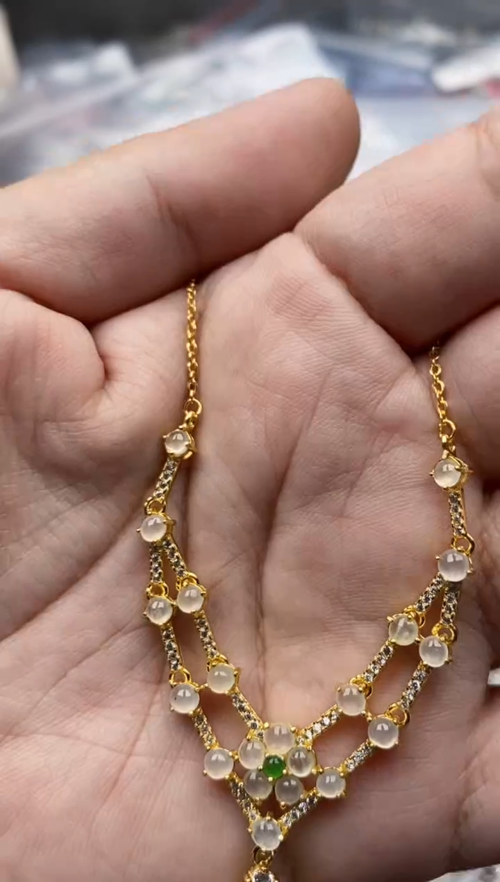 【闪购商品】翡翠戒指银S925镶嵌44444444447