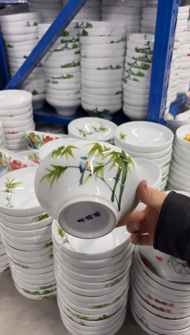 景德镇高温陶瓷食品级手绘釉中彩-葫芦碗