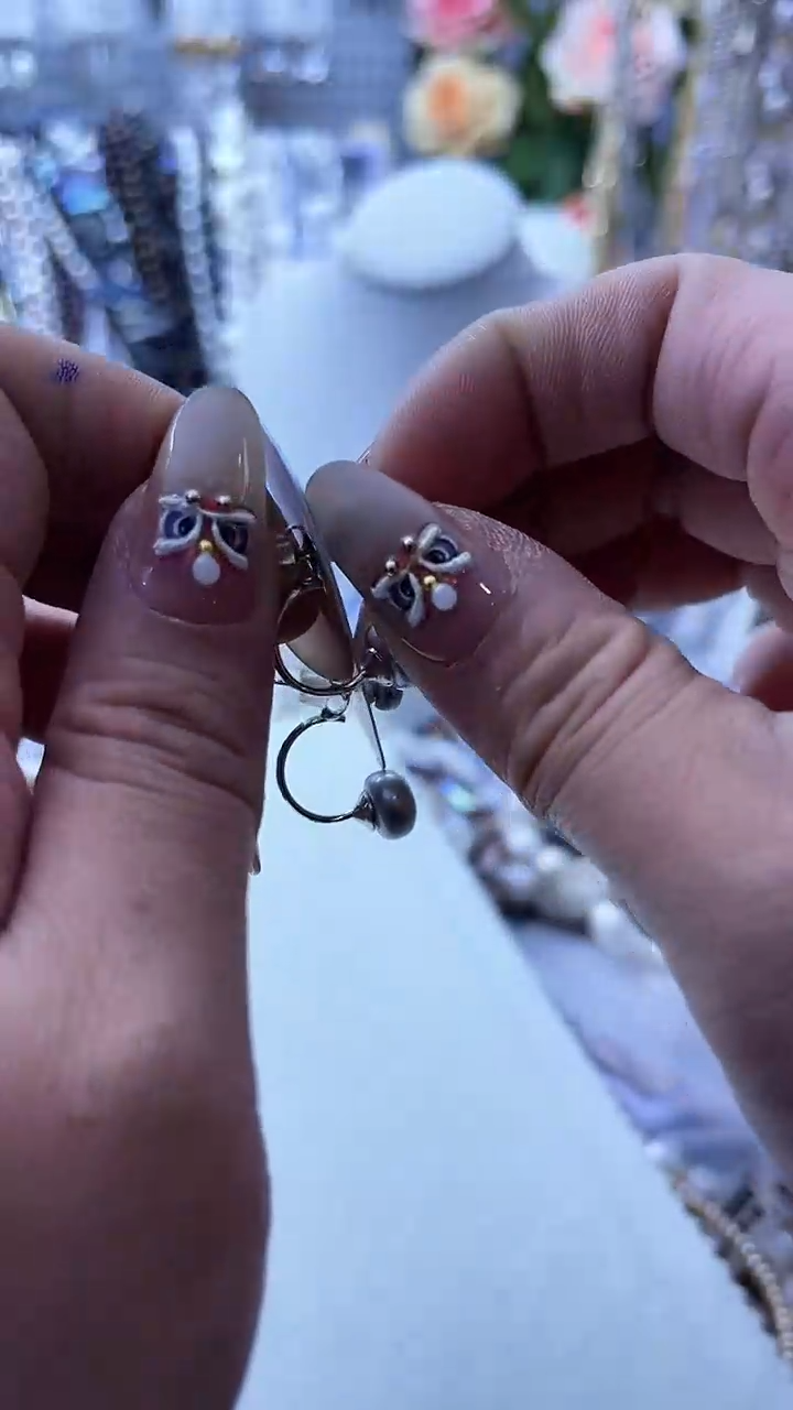 【闪购商品】淡水珍珠耳饰银S925镶嵌380