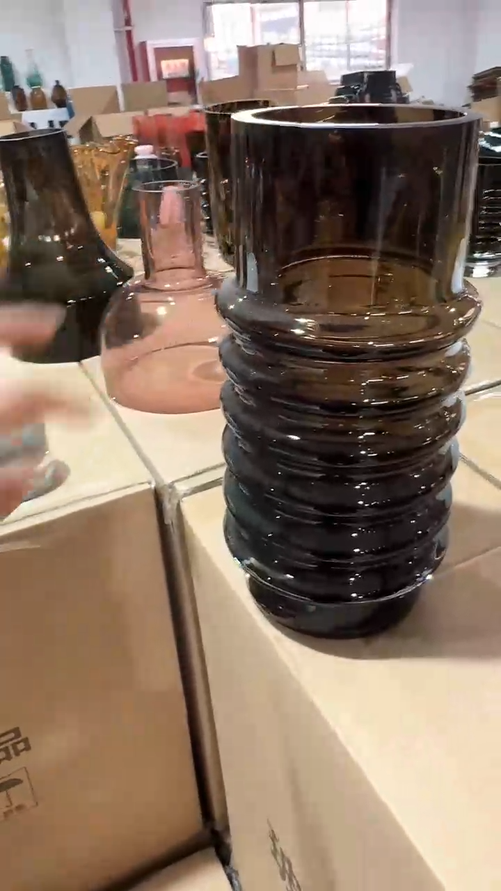【闪购商品】玻璃咖色圈圈