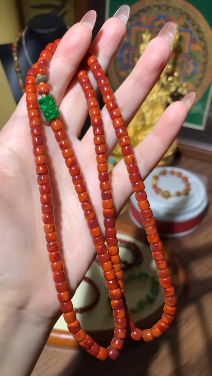 【闪购商品】南红玛瑙手串未镶嵌手串18K