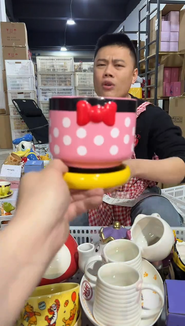 【闪购商品】杯陶瓷原盒米妮花盆