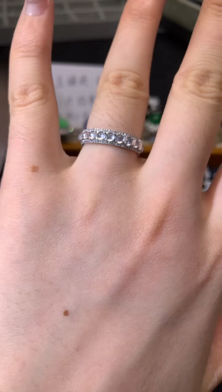 翡翠18K金镶嵌吊坠(不含链)戒指