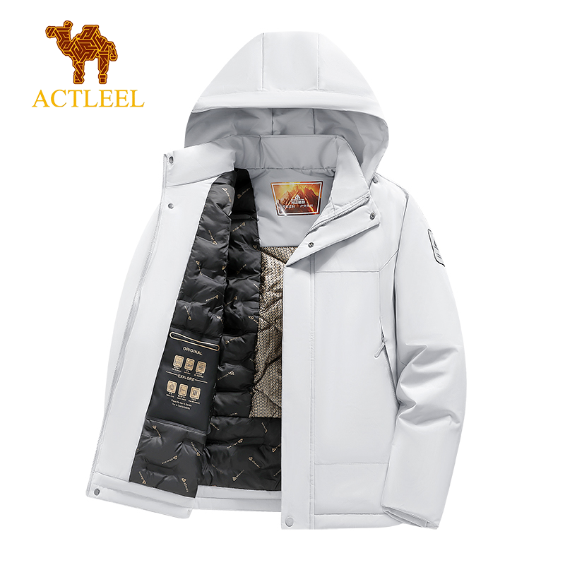 ACTLEEL秋冬石墨烯山系防风防水连帽工装冲锋棉衣男女加绒加厚