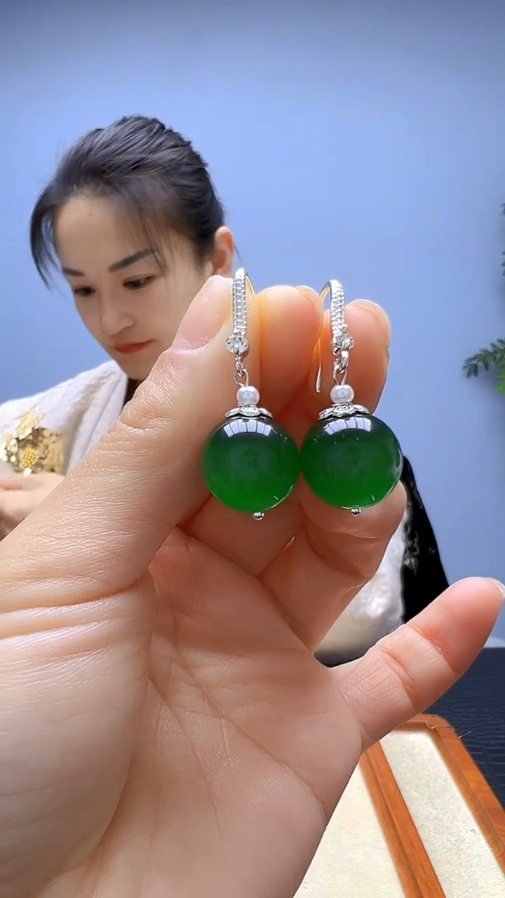 无非金属高货diy劲饰圆珠耳钩