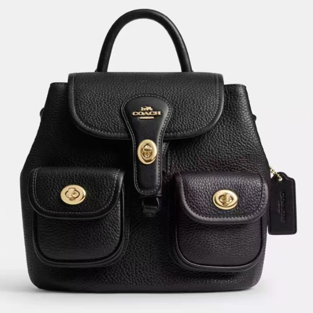COACH NEW YORK/蔻驰HADLEY 黑色双肩包