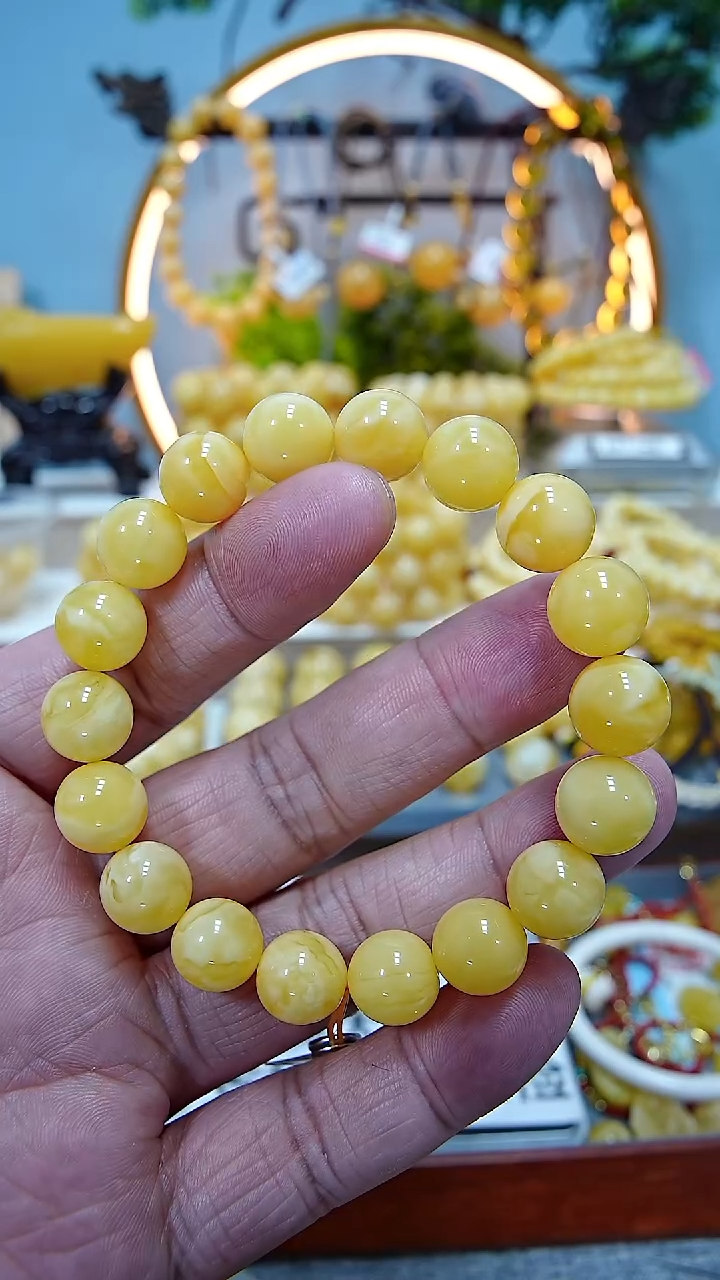 【闪购商品】蜜蜡手链未镶嵌11******