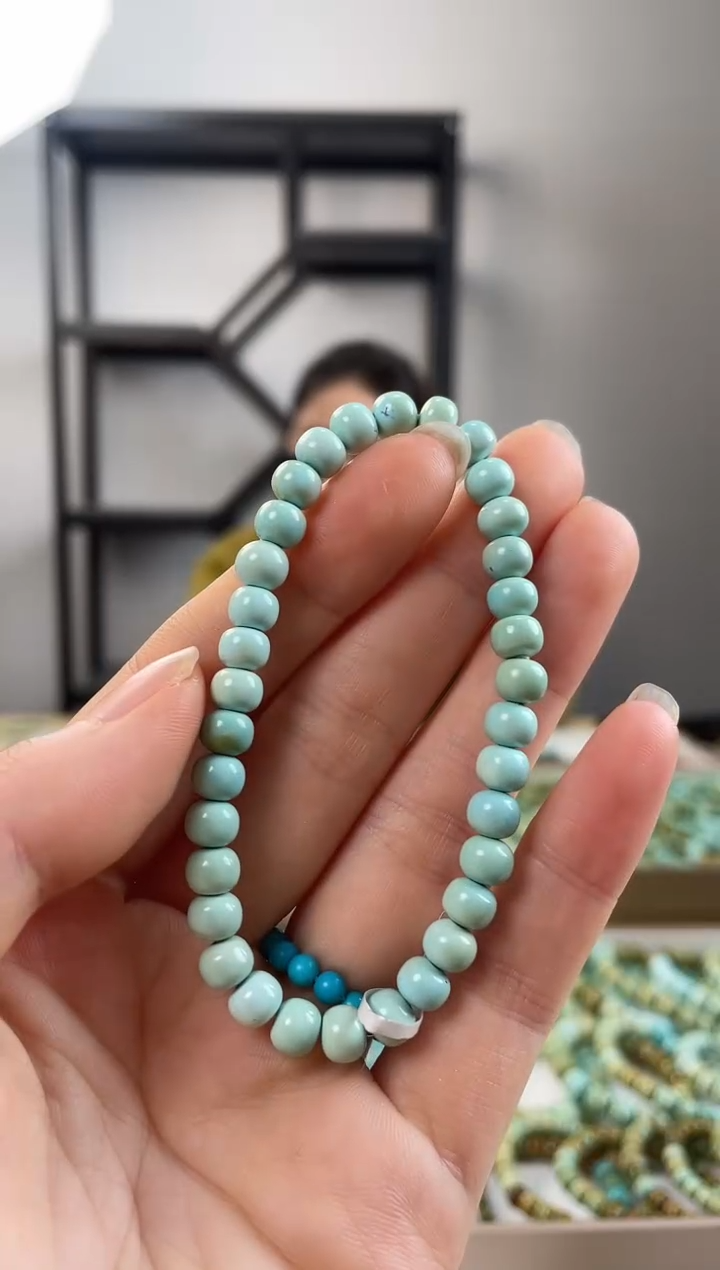 【闪购商品】绿松石珠宝奇石未镶嵌6.3+mm