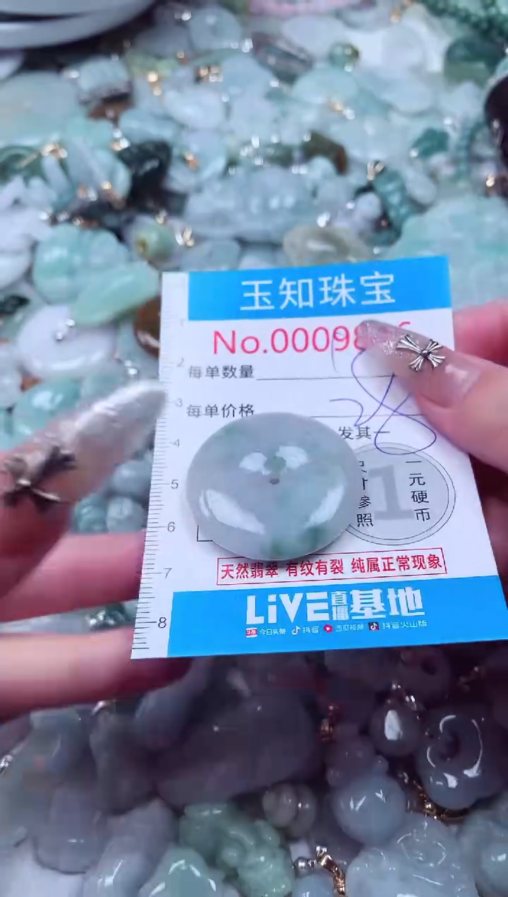 翡翠未镶嵌吊坠(不含链)9846