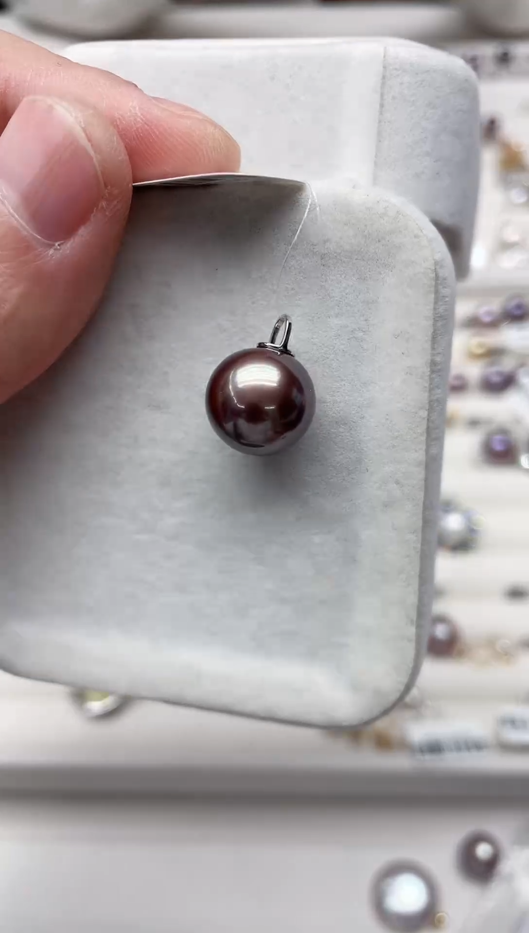 【闪购商品】淡水珍珠吊坠(不含链)银S925镶嵌吊坠