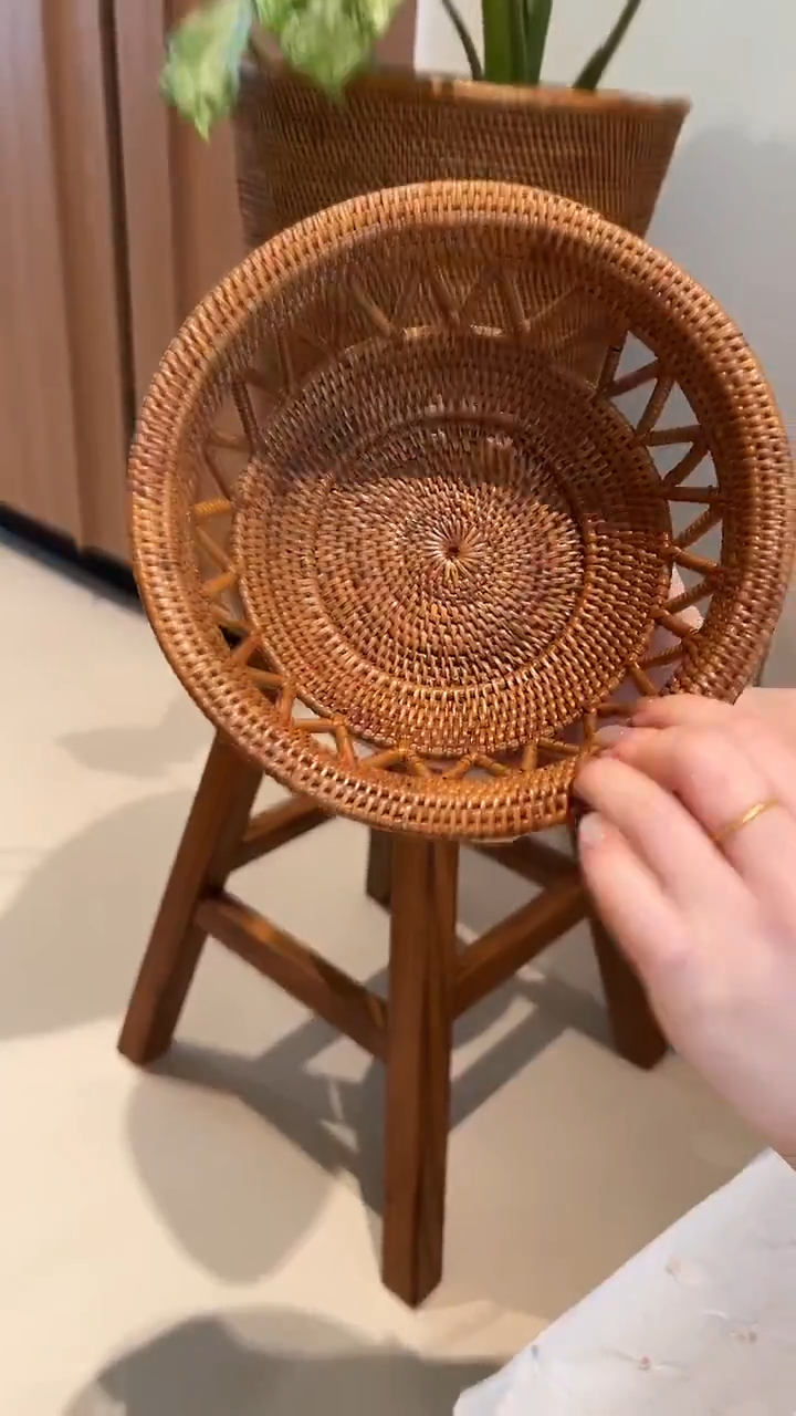 茶道摆件0000藤编碗8101