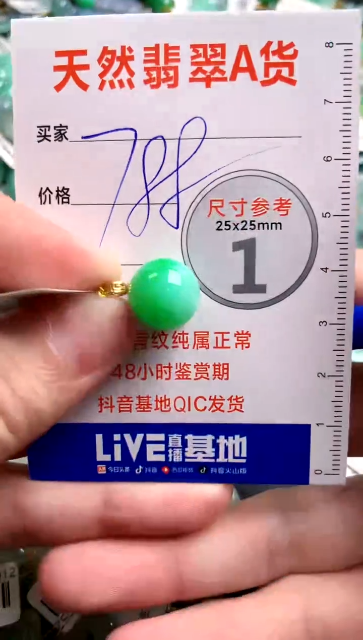 【闪购商品】翡翠颈饰18K金镶嵌0094641915