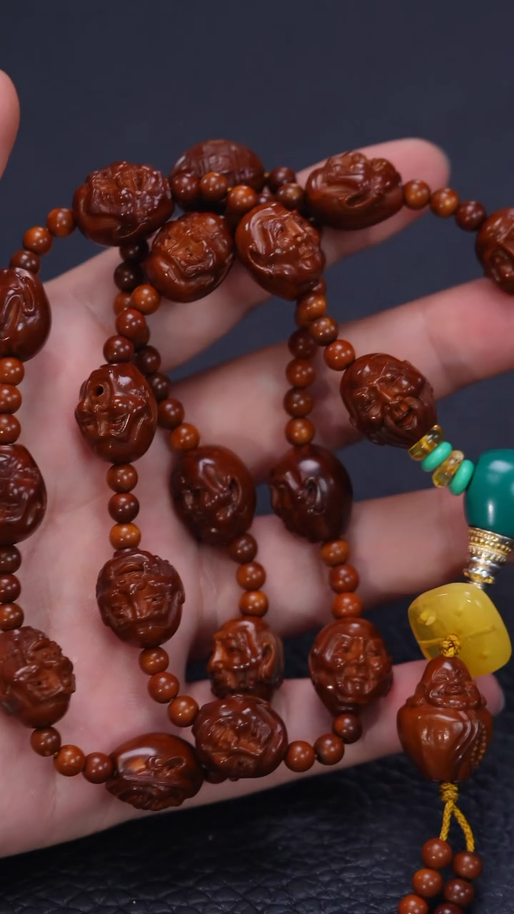 【闪购商品】橄榄核其他回血1.45单面须派十八罗汉脖挂