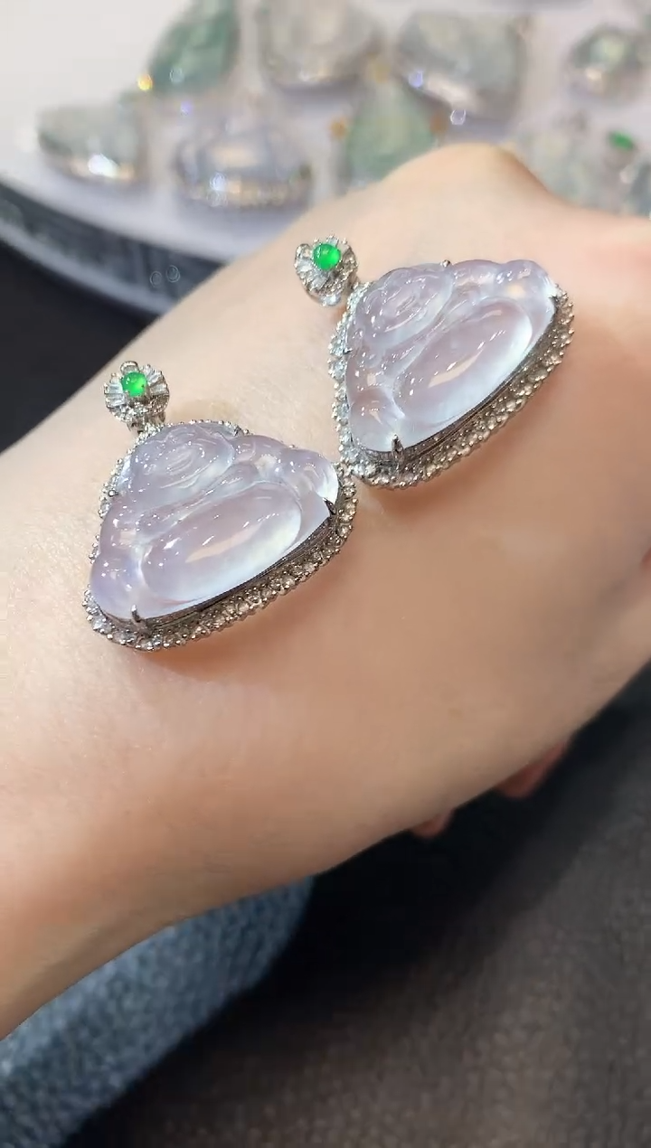 【闪购商品】翡翠吊坠(不含链)18K金镶嵌A36 多样性发货一件