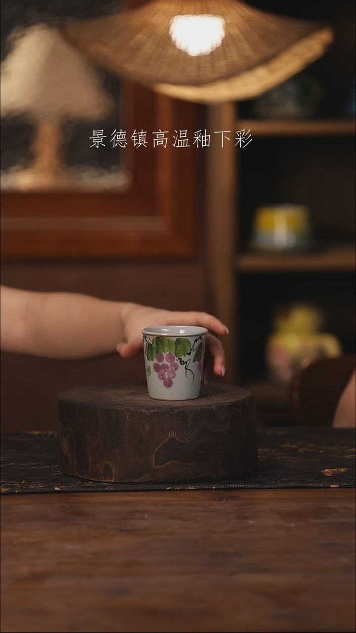 陶瓷景德镇高温釉下手绘陶瓷228