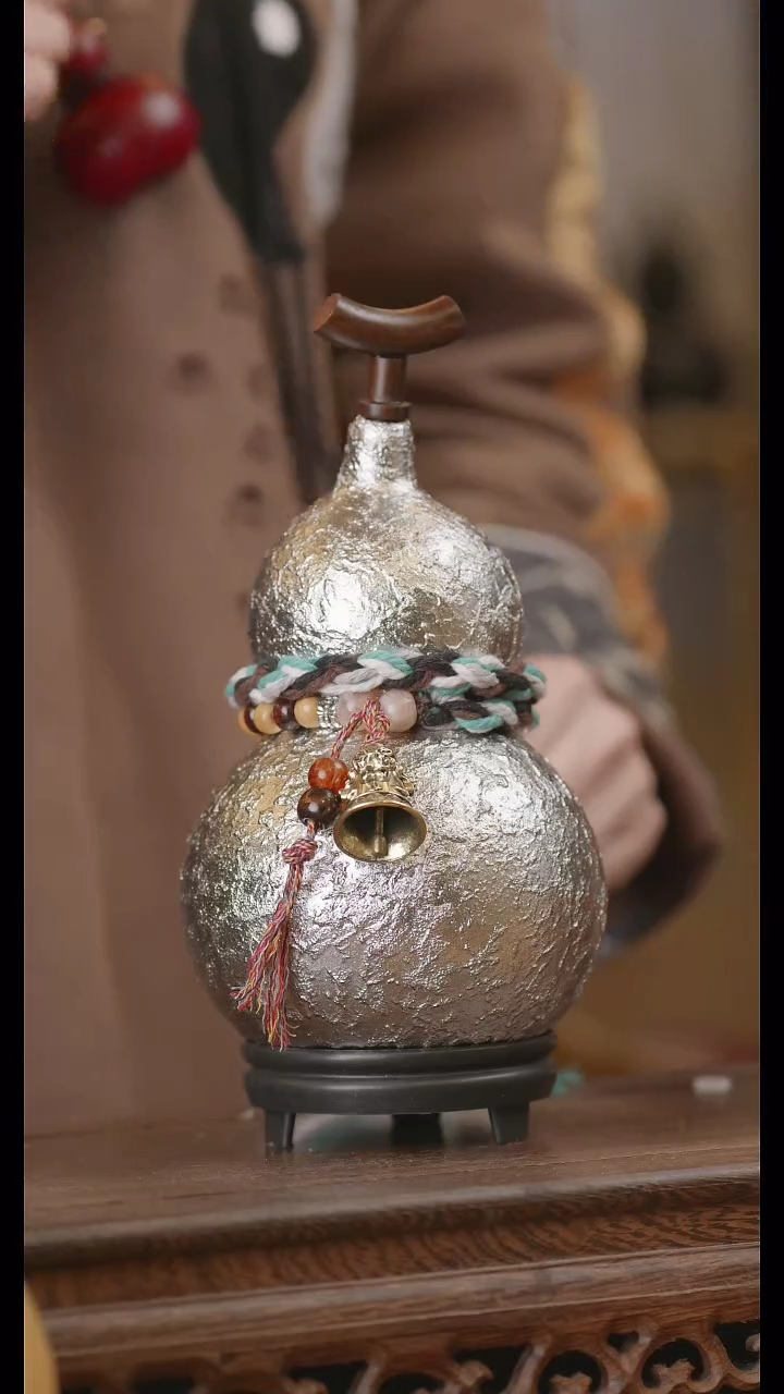 【闪购商品】323号精品天然大漆工艺防渗内胆酒葫芦~