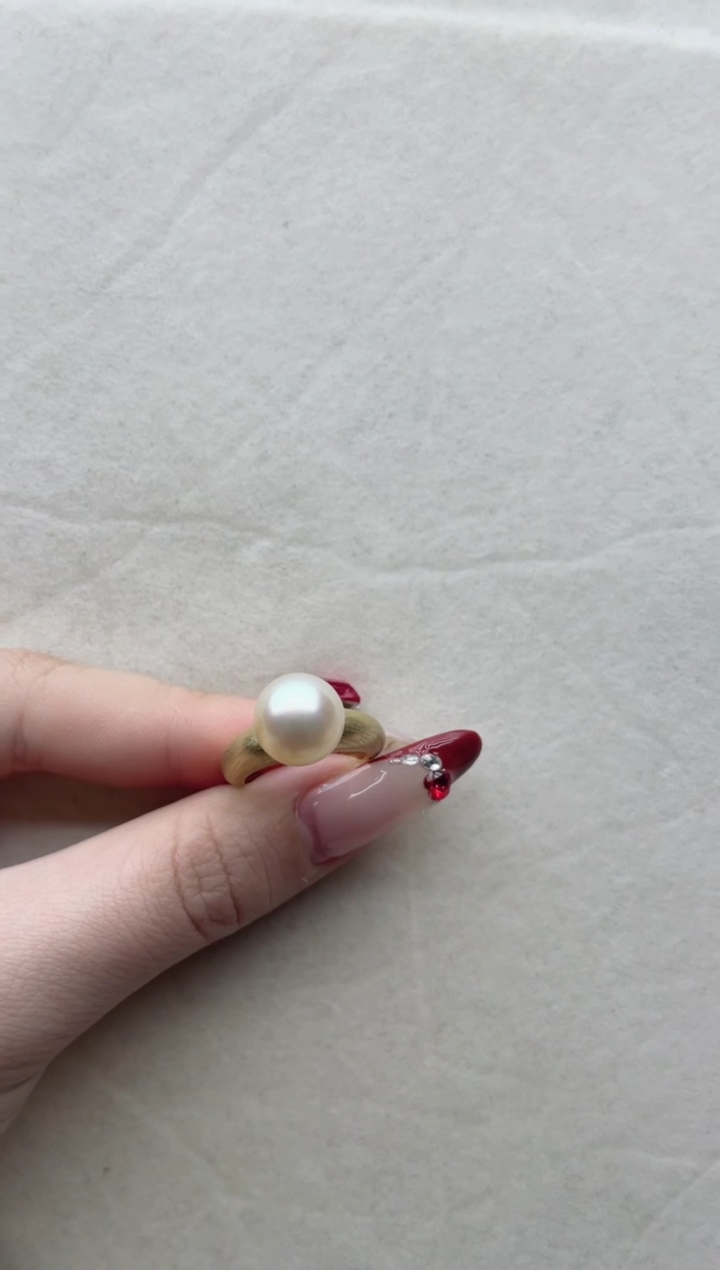 【闪购商品】海水珍珠戒指银S925镶嵌Y46