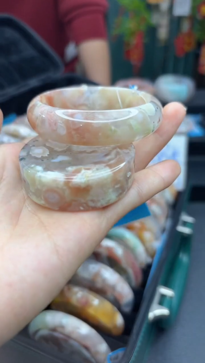 【闪购商品】石英质玉手镯未镶嵌792（52圈赠送镯心）