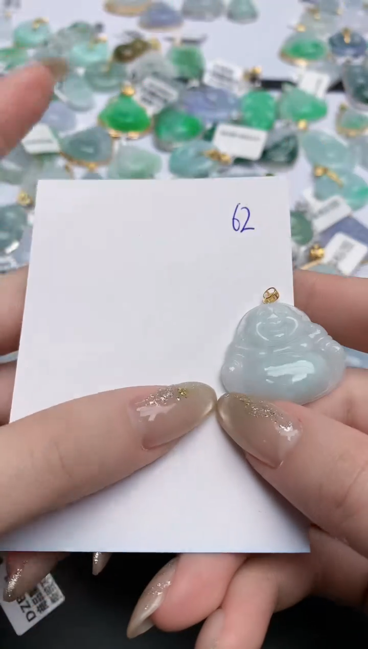 【闪购商品】翡翠颈饰18K金镶嵌天然缅甸翡翠A货