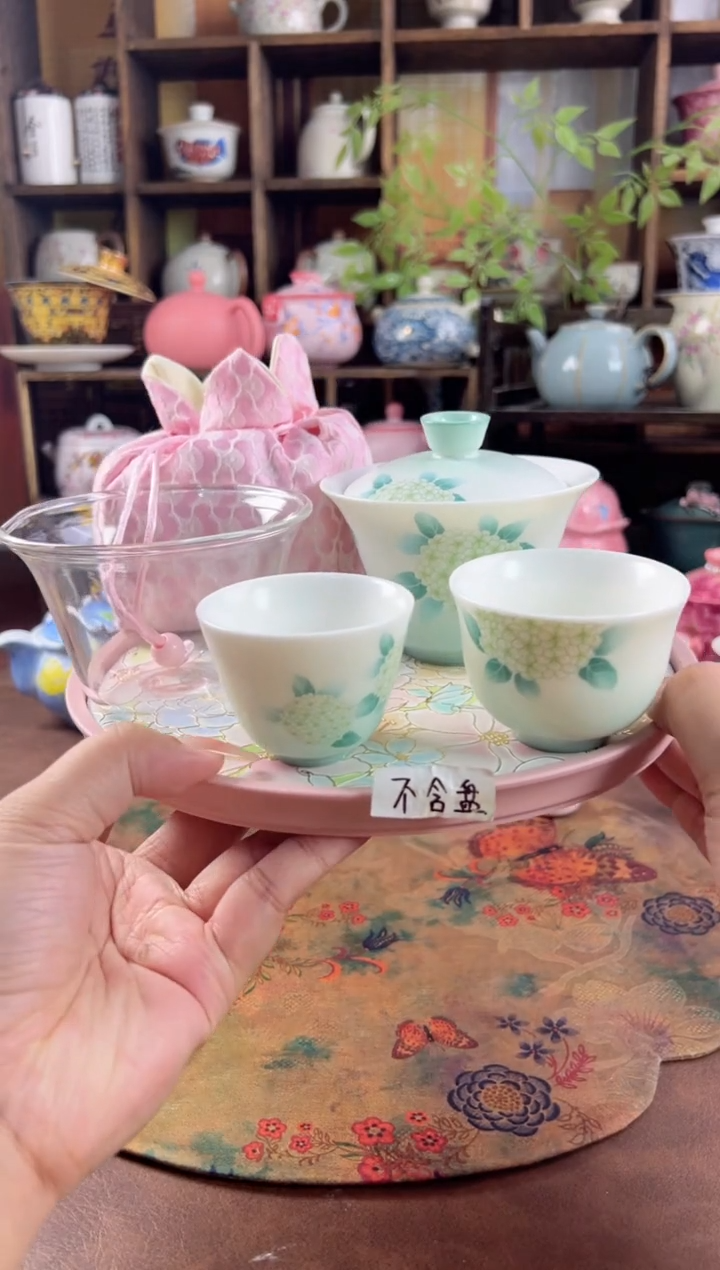羊脂玉盖碗+包包 不含盘