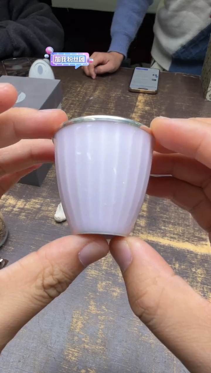 Z*呆坐粉瓷包银杯