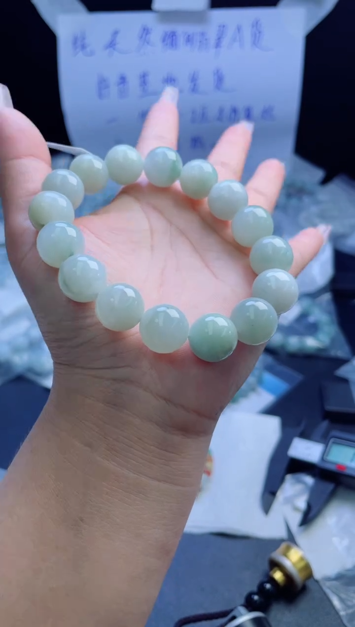未镶嵌定制翡翠珠串