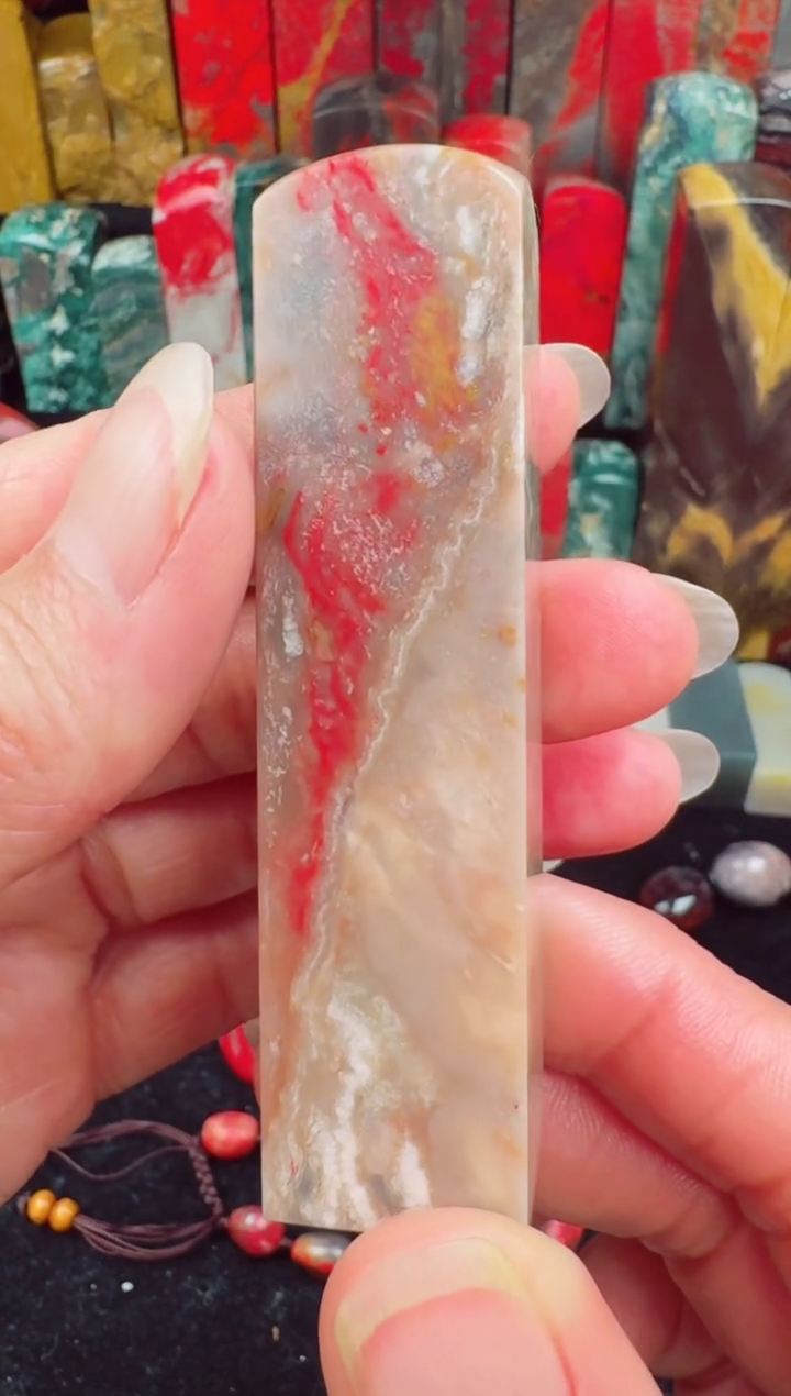 【闪购商品】昌化鸡血石昌化鸡血石牛角冻印章