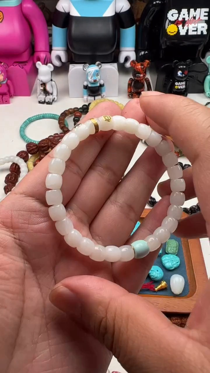 【闪购商品】和田玉手链未镶嵌和田白玉手串