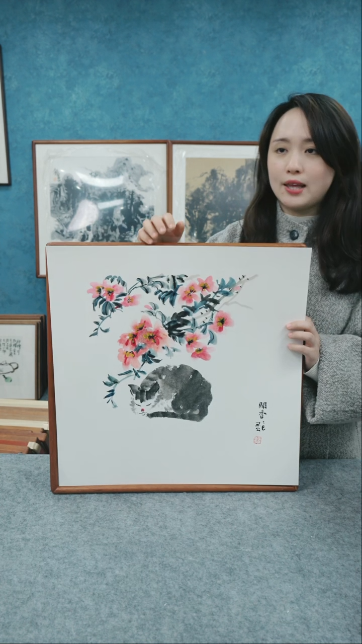 【闪购商品】国画50*50本土老师花鸟