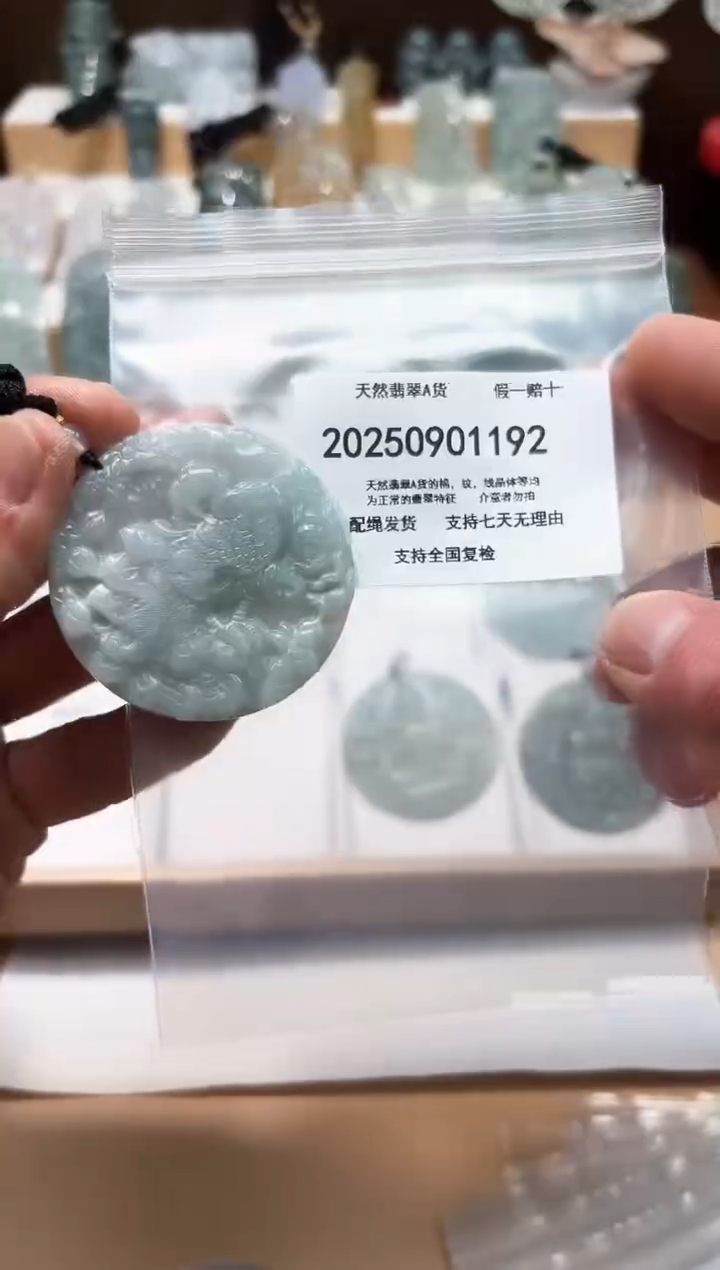 颈饰未镶嵌翡翠天然A货翡翠20250908