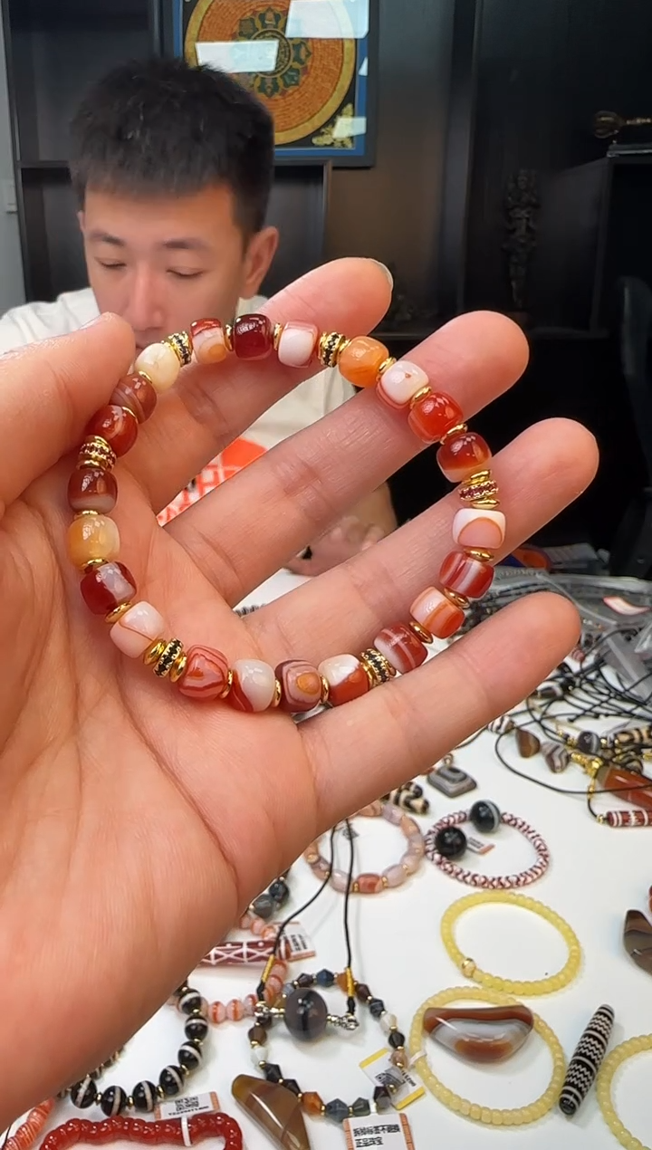 未镶嵌手链玛瑙/玉髓1118-30多样性发货