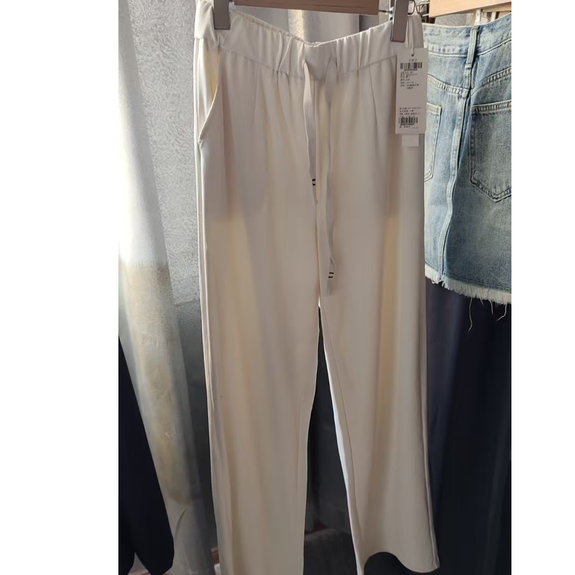 高腰运动舒适休闲裤日系宽松褶皱裤轻奢透气设计师阔腿裤休闲