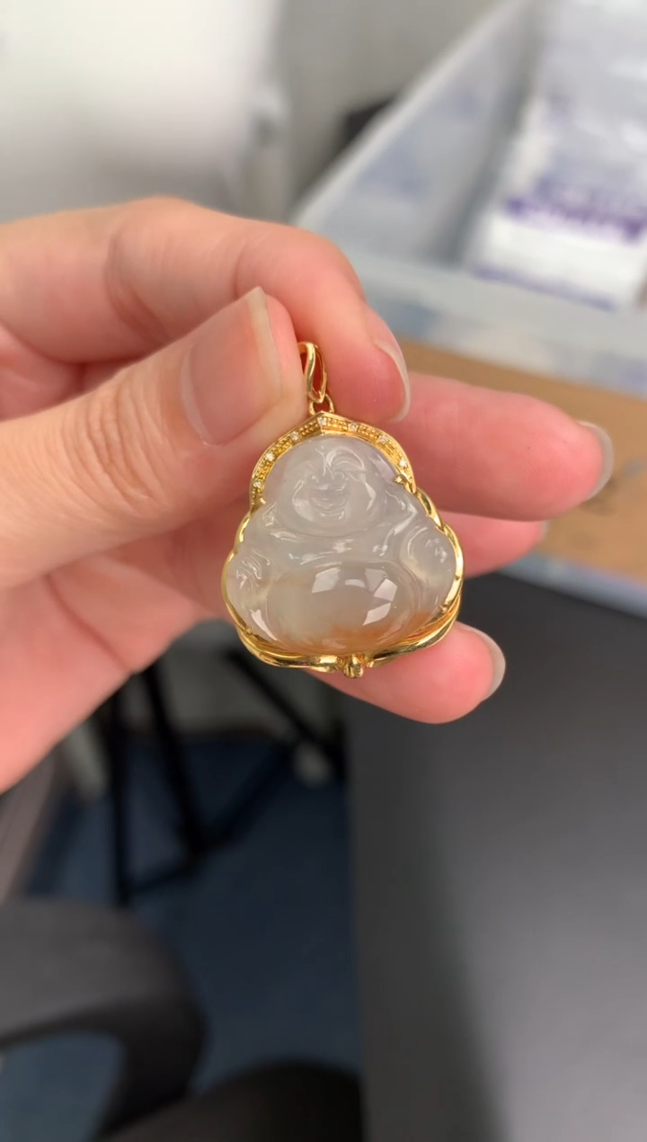 【闪购商品】定制翡翠18K金镶嵌模式推广期24小时鉴赏期
