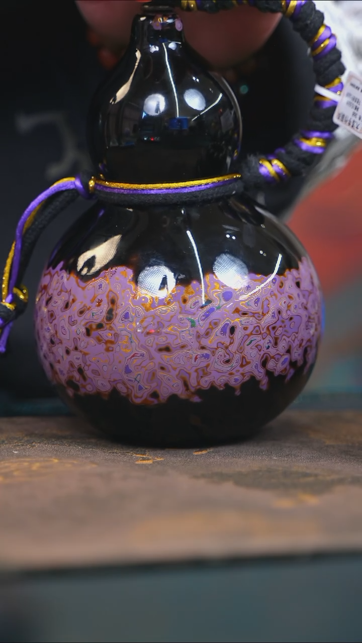 【闪购商品】YE205漆艺酒葫芦不包手串及旋转底座