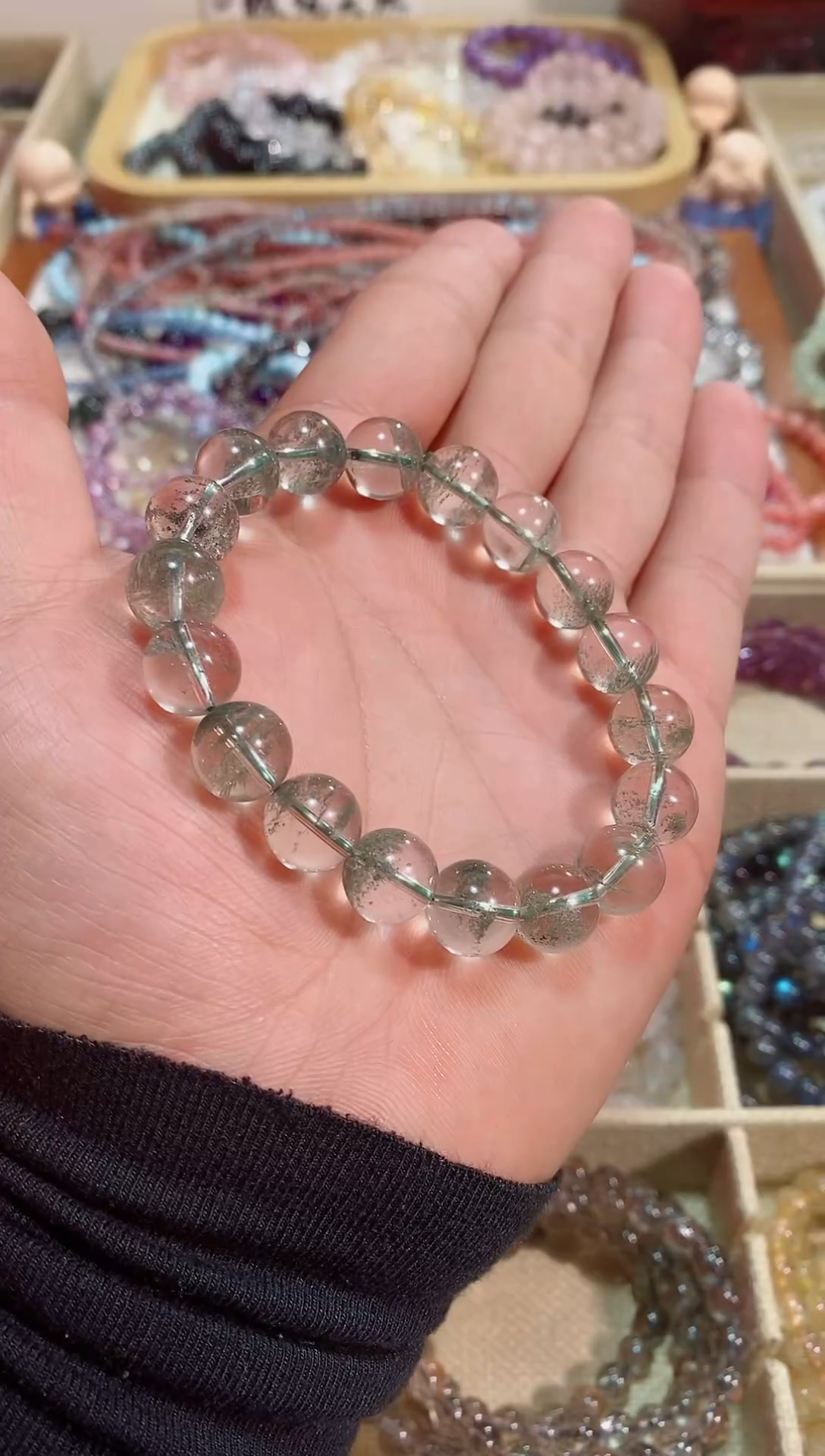 【闪购商品】水晶手链未镶嵌绿幽灵11M+ (多样性发其一）