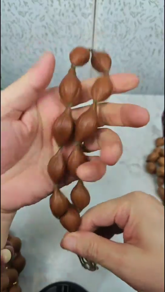 橄榄核吊坠四花全品手串