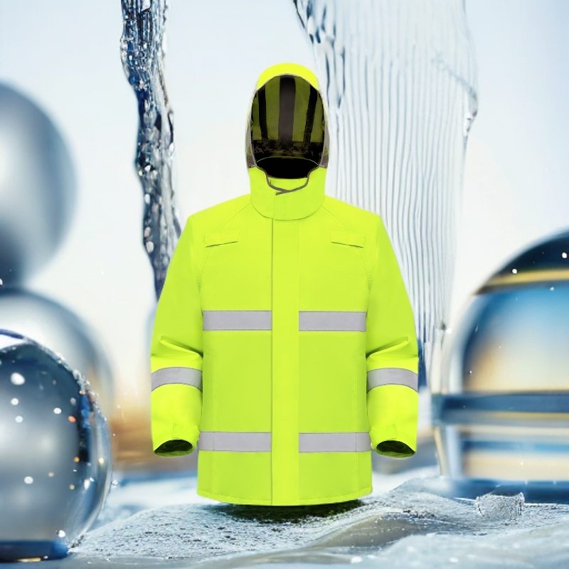 救援反光雨衣雨裤套装分体式交通安全服全身防暴雨