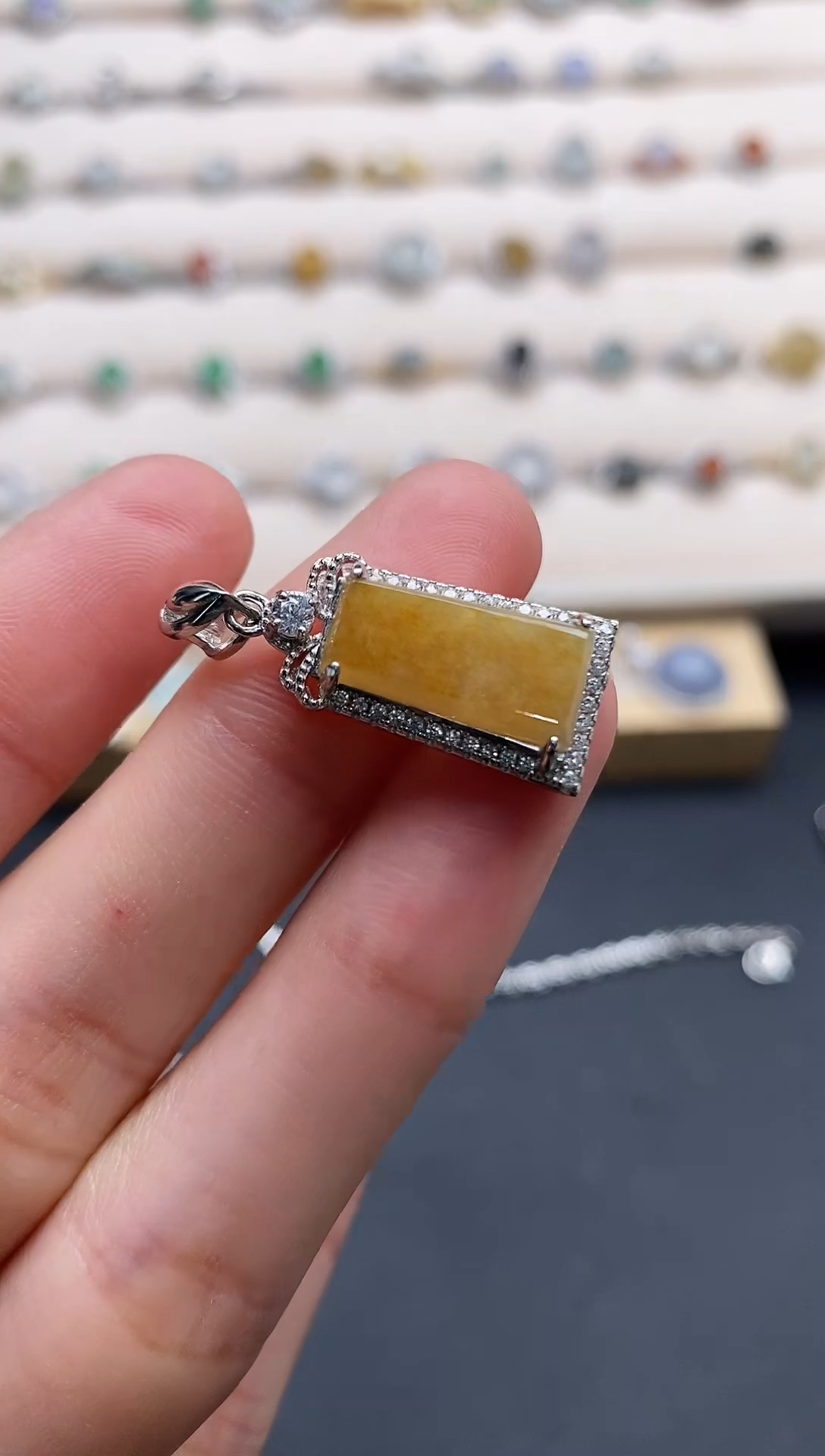 银S925镶嵌戒指翡翠22222222+8