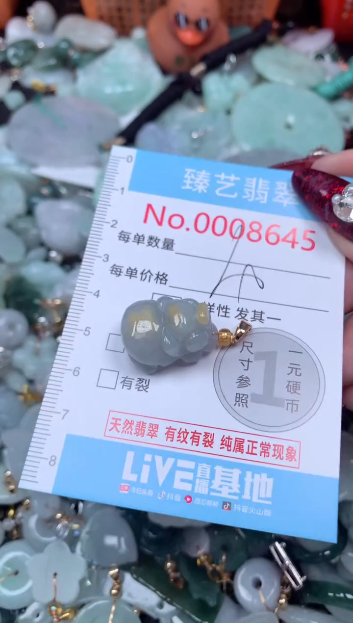 颈饰未镶嵌翡翠8645